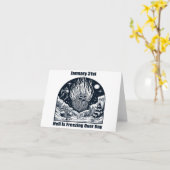 31 januari - Hell Is Freezing Over Day Kaart (Gele Bloem)