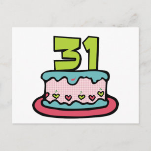 31-jarige verjaardagskaart briefkaart