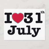 31 juli mijn verjaardag briefkaart (Voorkant)
