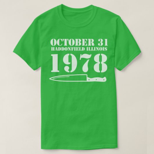31 oktober 1978 t-shirt (Design voorkant)