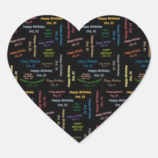 31 oktober, 31 oktober, Sticker (Voorkant)