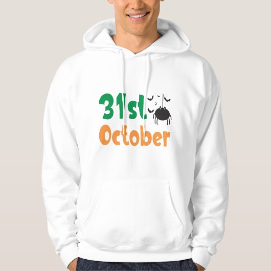 31 oktober - Halloween Hoodie (Voorkant)