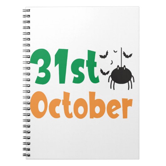 31 oktober - Halloween Notitieboek (Voorkant)