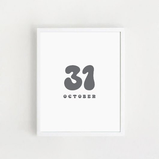 31 oktober Halloween Poster