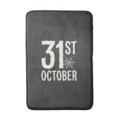 31 oktober Halloween Spinnenweb Design Badmat (Voorkant Verticaal)