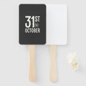 31 oktober Halloween Spinnenweb Design Handwaaier (Voorkant en achterkant)