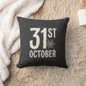 31 oktober Halloween Spinnenweb Design Kussen (Deken)