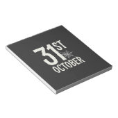 31 oktober Halloween Spinnenweb Design Notitieblok (Schuin)