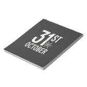 31 oktober Halloween Spinnenweb Design Notitieblok (Linkerzijde)