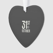 31 oktober Halloween Spinnenweb Design Ornament (voorkant)