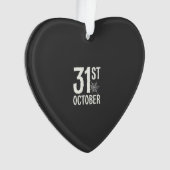 31 oktober Halloween Spinnenweb Design Ornament (voorkant)