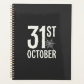 31 oktober Halloween Spinnenweb Design Planner (Voorkant)