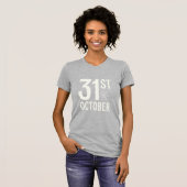 31 oktober Halloween Spinnenweb Design T-shirt (Voorkant volledig)