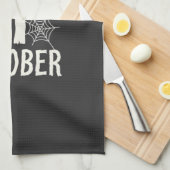31 oktober Halloween Spinnenweb Design Theedoek (Quarter Fold)