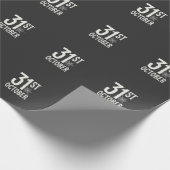 31 oktober Halloween Spinnenweb Ontwerp Cadeaupapier (Hoek)