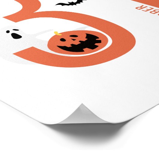 31 oktober Halloween | Spooky Witch Pet, Ghost Poster (Hoek)