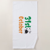 31 oktober - Halloween Strandlaken (Voorkant)