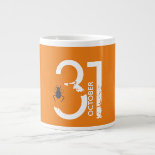 31 oktober Zwarte Spider Halloween Grote Koffiekop