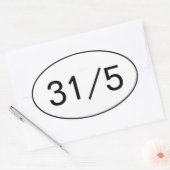 31 op 5 Stickers (Envelop)