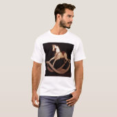 31:Raketpaard, Engels, 1840 T-shirt (Voorkant volledig)