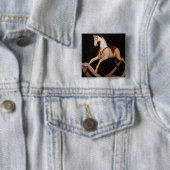 31:Raketpaard, Engels, 1840 Vierkante Button 5,1 Cm (In situ)