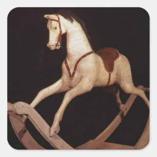31:Raketpaard, Engels, 1840 Vierkante Sticker