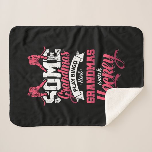 31.Sommige oma's spelen bingo Real Grandmas Bekijk Sherpa Deken (Voorkant (horizontaal))