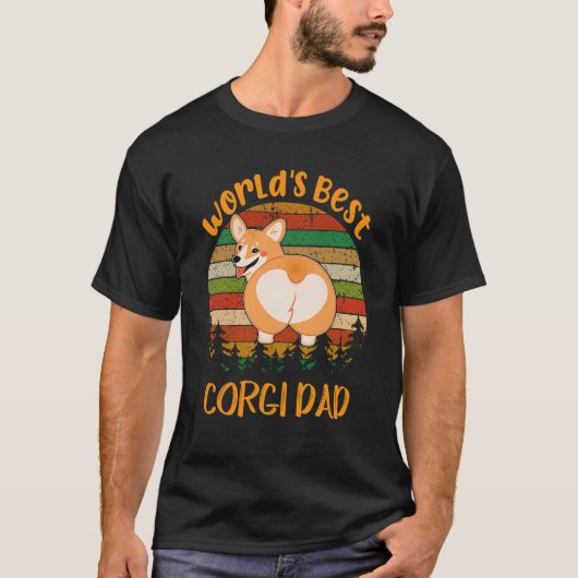 31 Werelds Beste Corgi Vader Corgi T-shirt (Voorkant)