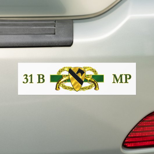 31B 1e Cavalry Division Bumpersticker (Op auto)
