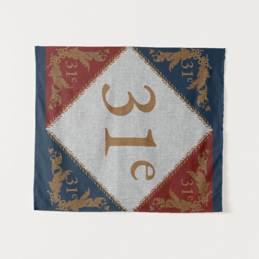 31e Flag Wandkleed (Voorkant (horizontaal))