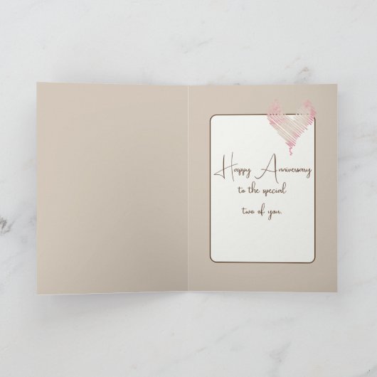 31e Jubileum koffie met hart Kaart (Binnen)