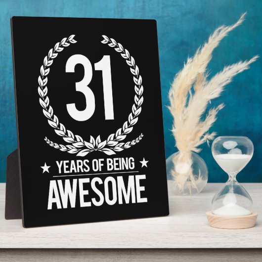 31e verjaardag (31 jaar Geweldige) Fotoplaat (Zijkant)