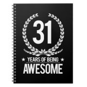 31e verjaardag (31 jaar Geweldige) Notitieboek (Voorkant)
