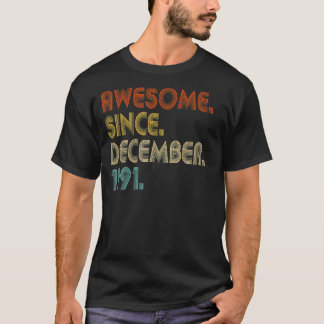 31e verjaardag 31 jaar oud Geweldige sinds decembe T-shirt