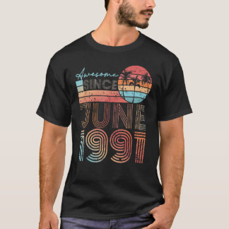 31e verjaardag 31 jaar oud Geweldige sinds juni 19 T-shirt
