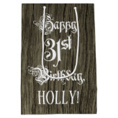 31e verjaardag: Fancy, Faux Hood Kijk + Aangepaste Medium Cadeauzakje (Achterkant)