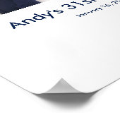 31e verjaardag foto aangepaste Sign In Party Board Poster (Hoek)