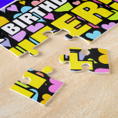 31e verjaardag — Fun, liefhebbende hartvormen + "3 Legpuzzel (Zijkant)