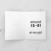 31e verjaardag kaart (Binnen)