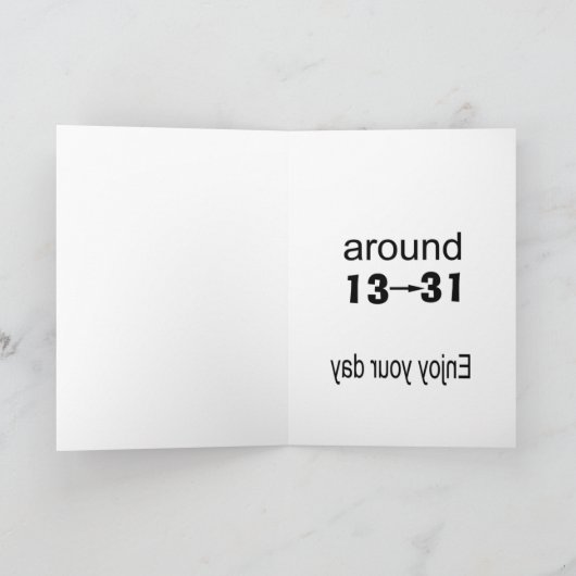 31e verjaardag kaart (Binnen)