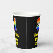 31e verjaardag: kleurrijk, leuk, spannend, regenbo papieren bekers (Rechts)