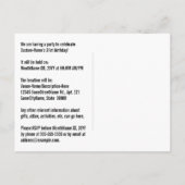 31e verjaardag - Leuk vuurwerk, Rainbow Look "31" Briefkaart (Achterkant)