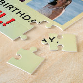 31e verjaardag: Leuke regenboog #, aangepaste naam Legpuzzel (Zijkant)