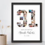 31e verjaardag nummer 31 aangepaste fotocollage poster<br><div class="desc">Vier 31e verjaardag met dit gepersonaliseerde nummer 31 fotocollage poster. Dit aanpasbare geschenk is ook perfect voor trouwdag. Het is een geweldige manier om waardevolle herinneringen van je bruiloft en getrouwd leven weer te geven. Het poster bevat een collage van foto's die die speciale momenten vastleggen, en het kan worden...</div>