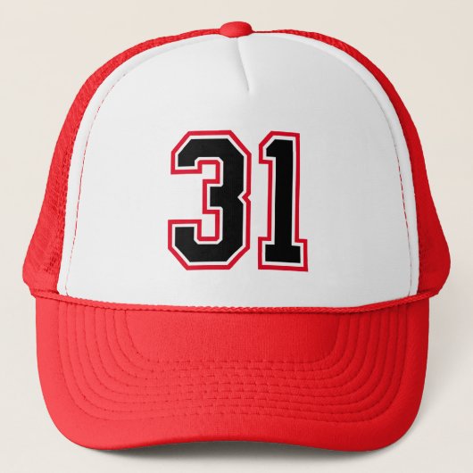 31e verjaardag Trucker Hat Pet (Voorkant)