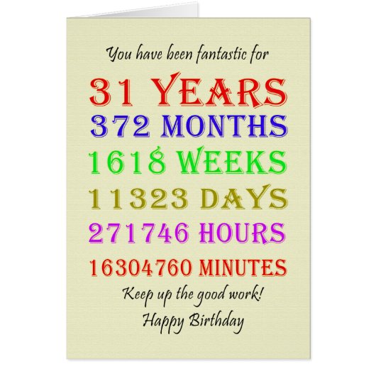 31e verjaardag van de mijlpalen (Voorkant)