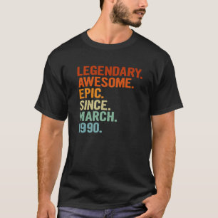 31e verjaardag van het Geweldige epic sinds 1 maar T-shirt