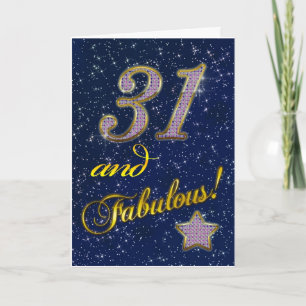 31e verjaardag voor iemand Fabulous Kaart
