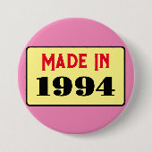 31e Verjaardagsfeest geboren 1994 31 pin Ronde Button 7,6 Cm (Voorkant)