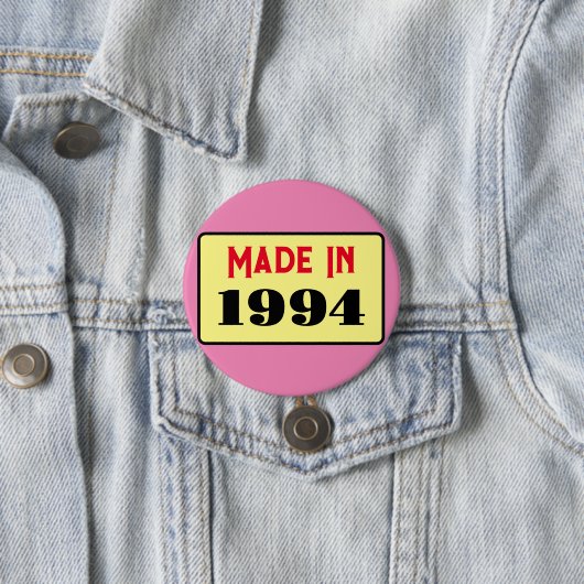 31e Verjaardagsfeest geboren 1994 31 pin Ronde Button 7,6 Cm (In situ)